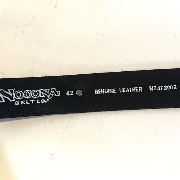 Nocona Men's Shotgun Shell Concho Bullet Leather Belt with Brass Buckle Cowboy - Picture 2 of 6